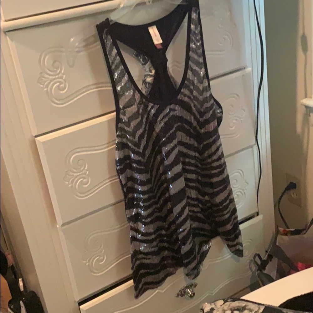 All black sparkled shirts